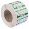 Seaward PAT Testing Label Roll Green Pass for Portable Appliance Testers 339A318