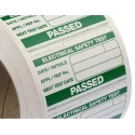 Seaward PAT Testing Label Roll Green Pass for Portable Appliance Testers 339A318