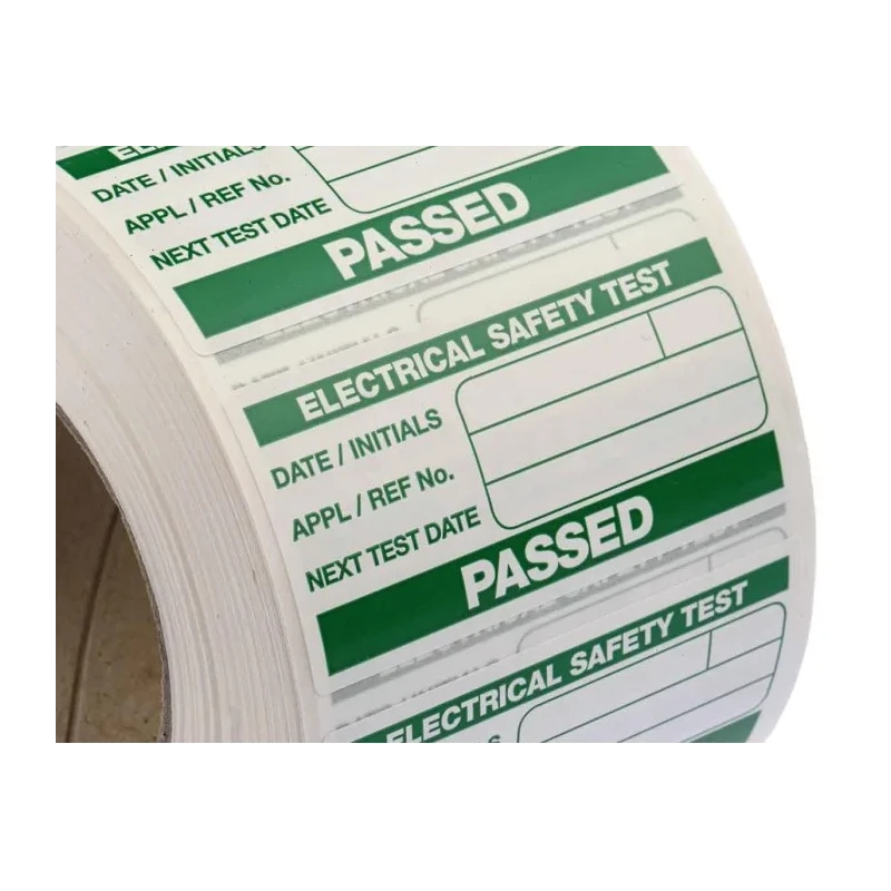 Seaward PAT Testing Label Roll Green Pass for Portable Appliance Testers 339A318