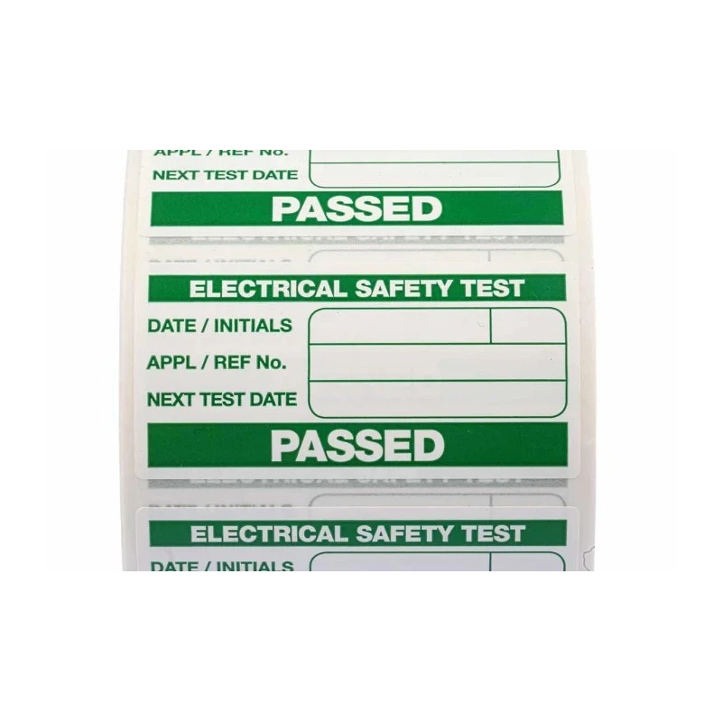 Seaward PAT Testing Label Roll Green Pass for Portable Appliance Testers 339A318