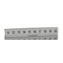 Phoenix Contact Polyamide Marker Strip for Terminal Block ZBF5.LGS:11-20 5mm White 0808671:0011