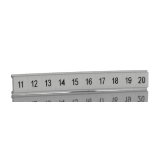 Phoenix Contact Polyamide Marker Strip for Terminal Block ZBF5.LGS:11-20 5mm White 0808671:0011