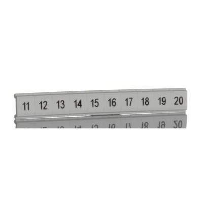 Phoenix Contact Polyamide Marker Strip for Terminal Block ZBF5.LGS:11-20 5mm White 0808671:0011