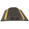 RS PRO Rubber Cable Cover 4.5 m Length, 156 mm Width, 23 mm Inside Diameter, Yellow Black 26100370