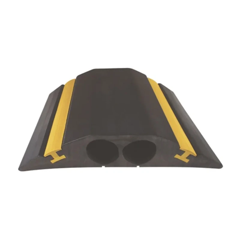 RS PRO Rubber Cable Cover 4.5 m Length, 156 mm Width, 23 mm Inside Diameter, Yellow Black 26100370
