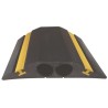 RS PRO Rubber Cable Cover 4.5 m Length, 156 mm Width, 23 mm Inside Diameter, Yellow Black 26100370