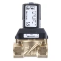 Burkert Brass 2-Port Normally Closed Solenoid Valve, DN 10 to 65 mm, 230V AC, 10 bar, 10W Power 221605