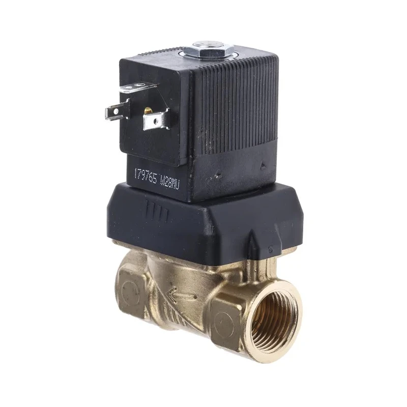 Burkert Brass 2-Port Normally Closed Solenoid Valve, DN 10 to 65 mm, 230V AC, 10 bar, 10W Power 221605