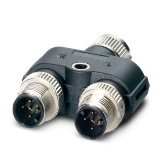 Phoenix Contact Straight Circular Connector Adapter 5 M12 Female 5 M12 Male 1419946