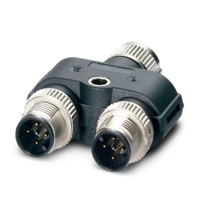 Phoenix Contact Straight Circular Connector Adapter 5 M12 Female 5 M12 Male 1419946