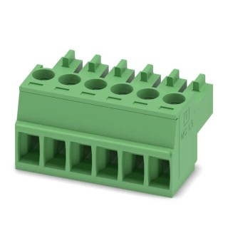 Phoenix Contact MC 1.5/6-ST-3.5 Series Pluggable Terminal Block 6-Contact 3.5 mm Pitch 320V 8A 1 Row 1840405