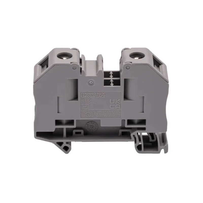 Phoenix Contact RT 5 Series High Current Feed Through Terminal Block Bolt Termination 1kV 41A 6mm² 1-Level 3049026