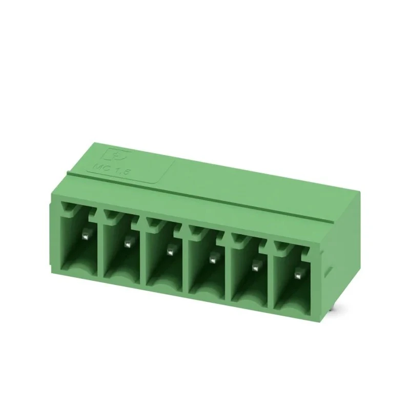 Phoenix Contact MC 1.5/ 6-G-3.5 Series Pluggable Terminal Block 6-Contact 3.5 mm Pitch 1 Row 250V 8A Solder 1844252