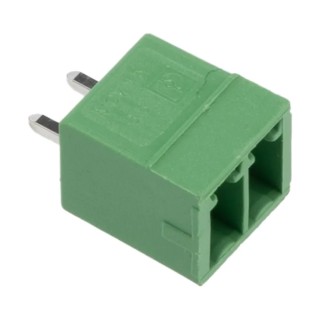 Phoenix Contact MCV 1.5/2-G-3.5 Series Straight Pluggable Terminal Block, 2 Contacts, 3.5 mm Pitch, 8A Current, 250V 1843606