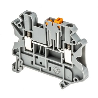 Phoenix Contact UT 2.5-MT Series Knife Disconnect Terminal Block Grey, 2.5mm², 1-Level, Screw 3046362