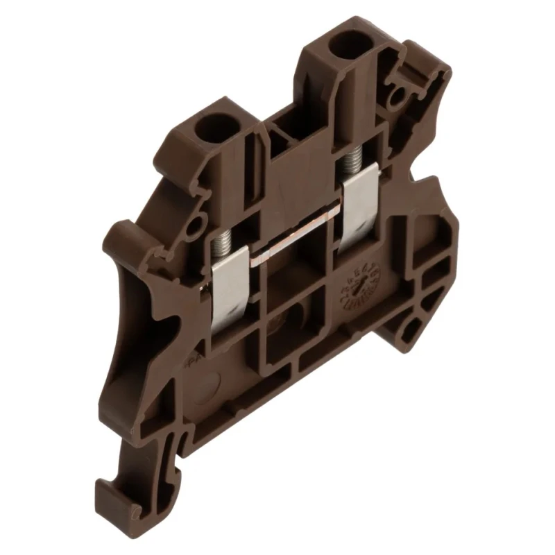 Phoenix Contact UT 2.5 BN Series Feed Through Terminal Block 2-Level Screw Brown 2.5mm² 24A 1000V 3044077