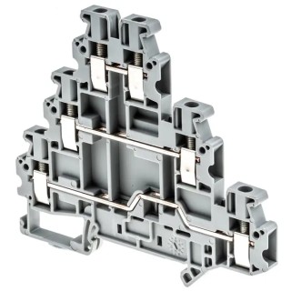 Phoenix Contact Multi Level Terminal Block Grey 3-Level, 19A Screw Termination, 500V UT 2.5-3L 3214259