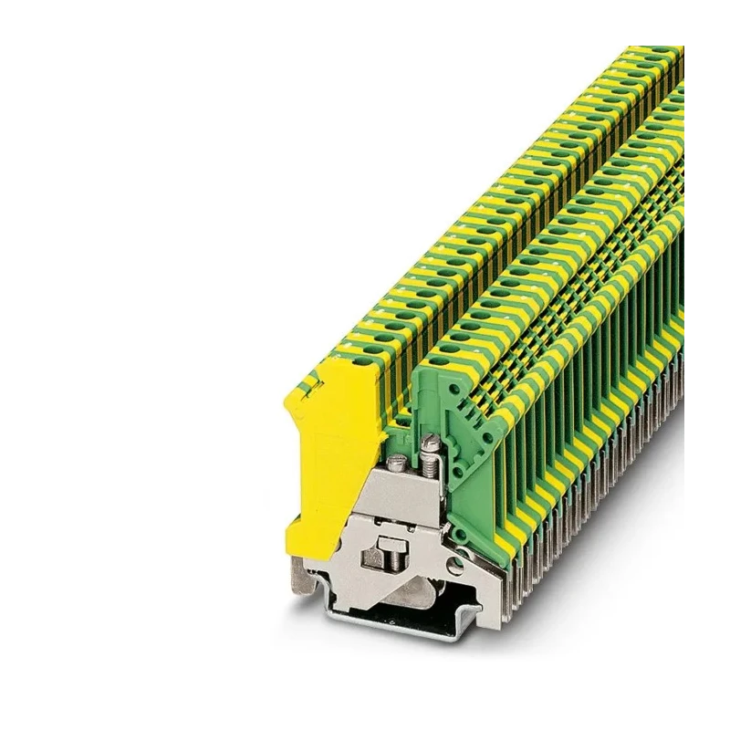 Phoenix Contact USLKG 3 Series Earth Terminal Block Yellow Green 0.2-2.5 mm² 1-Level Screw Termination 0441083