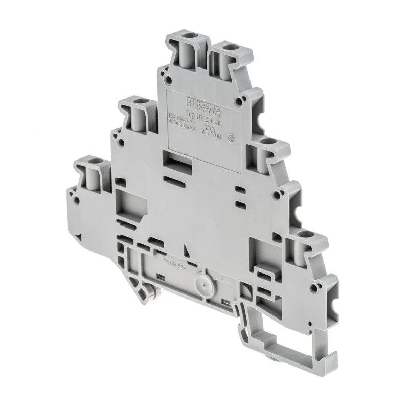 Phoenix Contact Multi Level Terminal Block Grey 3-Level, 19A Screw Termination, 500V UT 2.5-3L 3214259