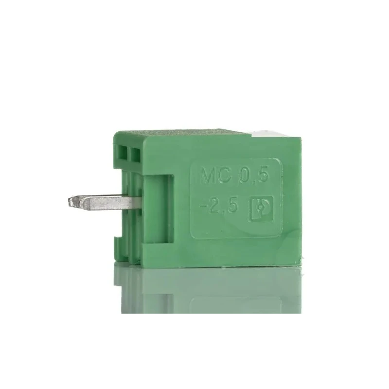 Phoenix Contact Pluggable Terminal Block 2-Contact 2.5 mm Pitch 4A Current Polyamide Housing Green 320V 1881558