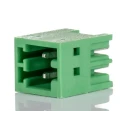 Phoenix Contact Pluggable Terminal Block 2-Contact 2.5 mm Pitch 4A Current Polyamide Housing Green 320V 1881558
