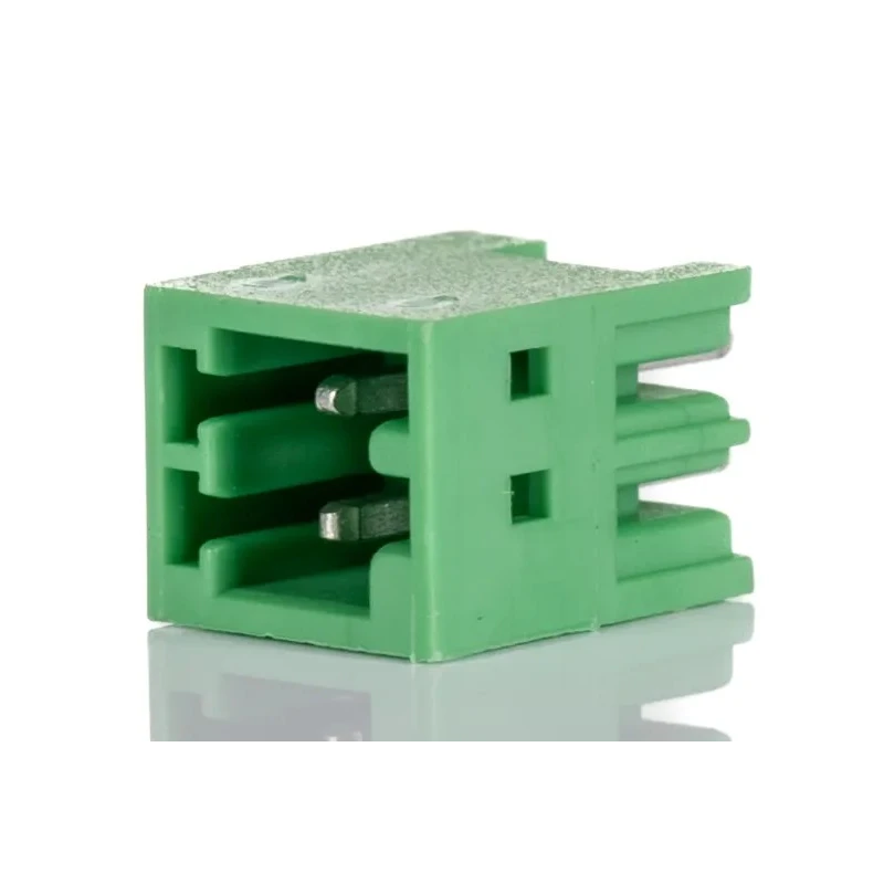 Phoenix Contact Pluggable Terminal Block 2-Contact 2.5 mm Pitch 4A Current Polyamide Housing Green 320V 1881558