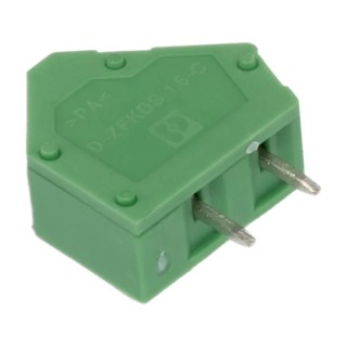 Phoenix Contact PCB Terminal Block 1 Contact, 5 mm Pitch, Straight Orientation, 16A 400V 0,5C-6, ZFKDSA 1 Series 1889262