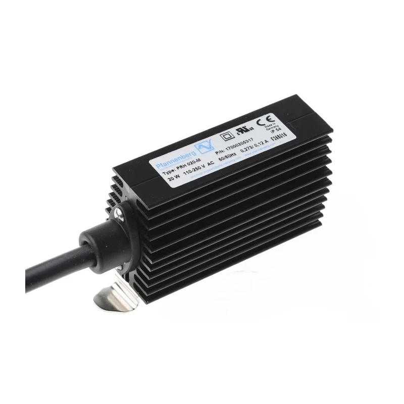 Pfannenberg Enclosure Heater 230V AC, 20W Output, Surface Temp 115°C, Snap Mount 17000205317