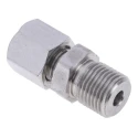 RS PRO Stainless Steel Compression Fitting for Thermocouple or PRT Probe BSPP Thread RoHS Compliant 804-7975