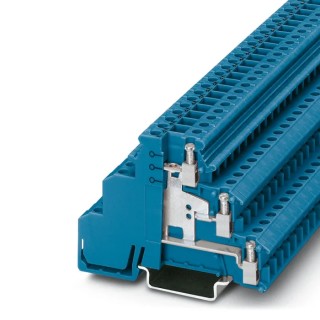 Phoenix Contact Non-Fuse DIN Rail Terminal Block 3-Level Sensor/Actuator Blue, 0.2mm² to 4mm² Wire Range, 24A, Screw 2715584
