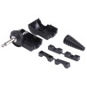 RS PRO Jack Connector 6.35 mm Cable Male 2 Mono Solder Right Angle Nickel Plated Brass 805-1633