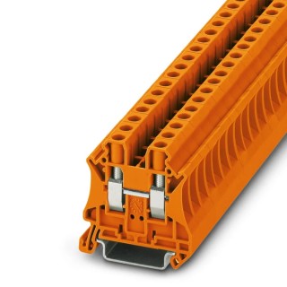 Phoenix Contact UT 6 OG Series Feed Through Terminal Block Orange, 6mm², 1-Level, Screw Termination 3045169