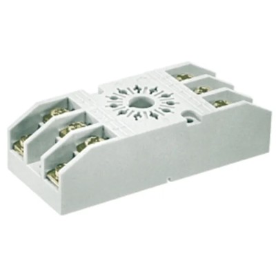 Relpol 11 Way 300V AC DIN Rail Relay Socket for Miniature Relays GZ11-01