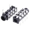 RS PRO 3.5 mm 4-Pole PCB Mount Female Composite Video Jack Connector Nickel Plated Nylon Housing 805-1661