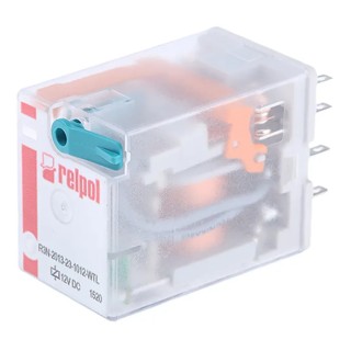 Relpol Surface Power Relay 12V Coil 10A Switching Current 3PDT R3N-2013-23-1012-WTL