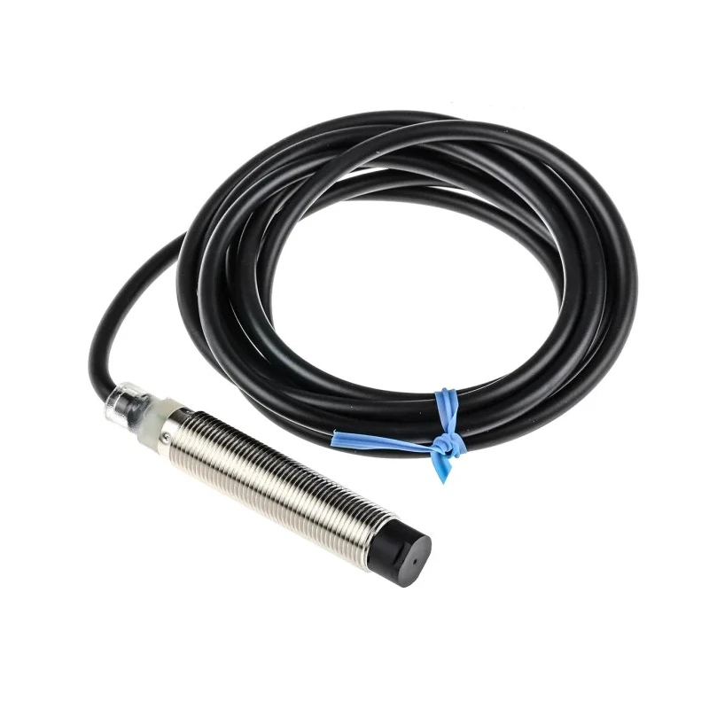 Omron Threaded Barrel Inductive Proximity Sensor M12 PNP 24V DC 8mm Detection Range E2B-M12LN08-WP-B1 2M
