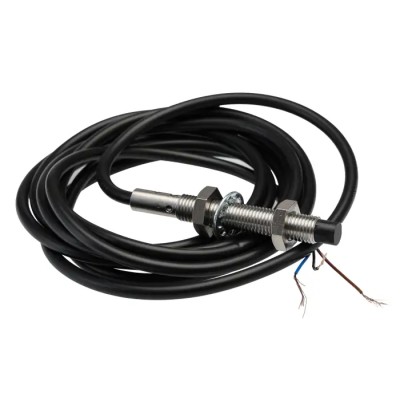 Omron Threaded Barrel Inductive Proximity Sensor M8 x 1, PNP Output, 24V dc, 4 mm Detection Range E2B-S08LN04-WP-B1 2M