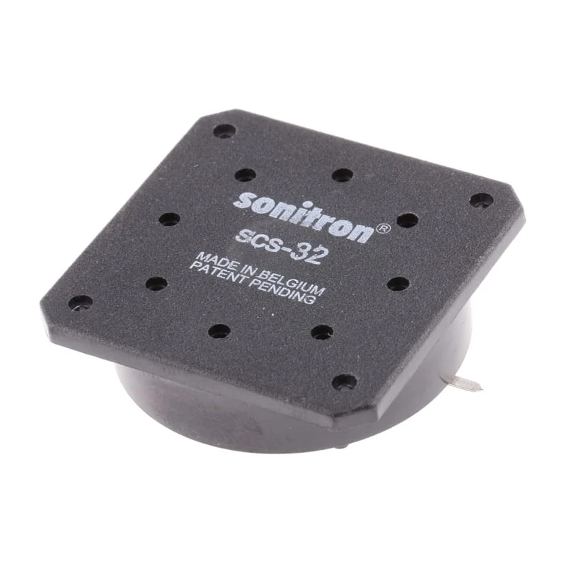 Sonitron Piezoelectric Miniature Speaker, 80 dB Sound Level, 500 Hz - 8 kHz Frequency Range, 66 nF SCS-32-S SP02 FP