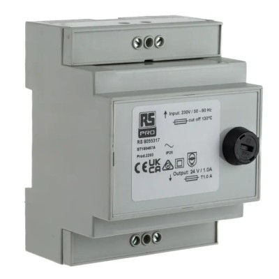 RS PRO 75 VA DIN Rail Transformer, 230 V AC Primary, 24 V AC Secondary, IEC/BS/EN 61558-1, AS/NZS 61558.2.6 805-5317