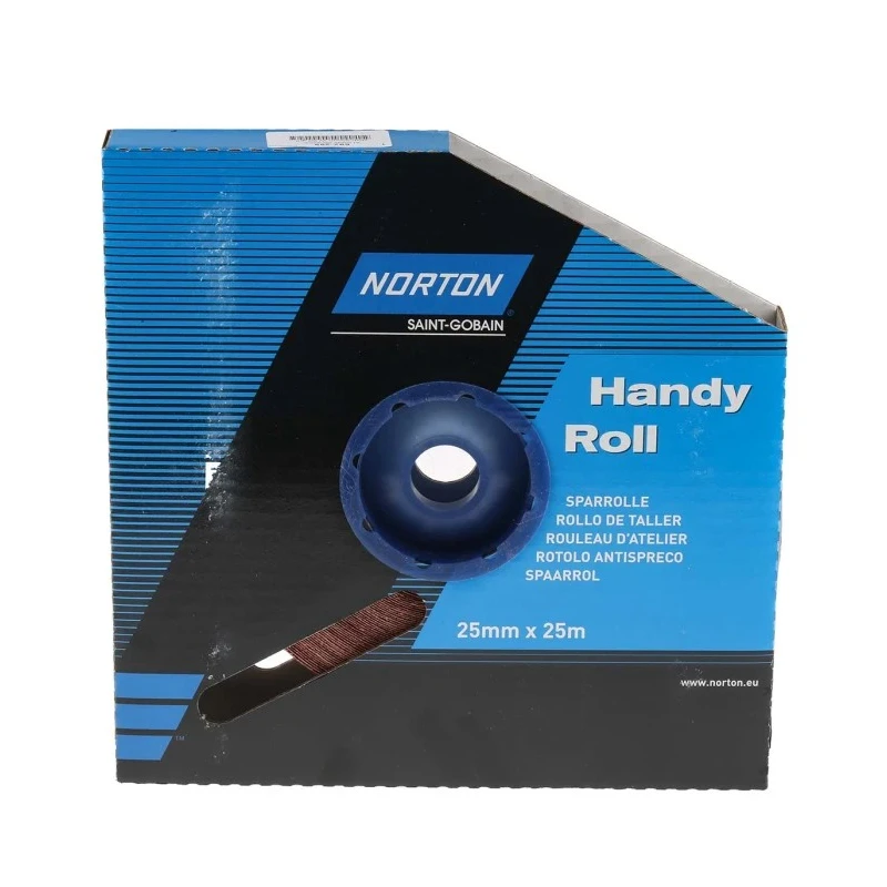 Norton Aluminium Oxide Abrasive Paper P60 Grit Medium Grade 25 m x 25mm 63642531823