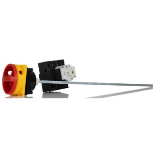Eaton 3-Pole Panel Mount Isolator Switch, IP65, 190A, 11 kW, Red Handle, Screw Terminals, Model
