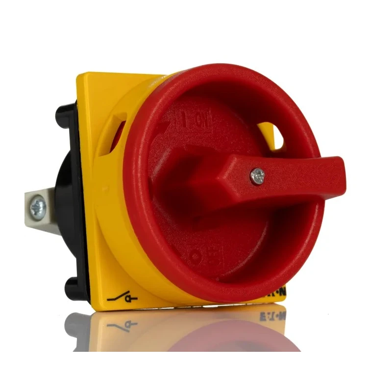 Eaton 3-Pole Panel Mount Isolator Switch, IP65, 190A, 11 kW, Red Handle, Screw Terminals, Model 