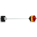 Eaton 3-Pole Panel Mount Isolator Switch, IP65, 190A, 11 kW, Red Handle, Screw Terminals, Model 