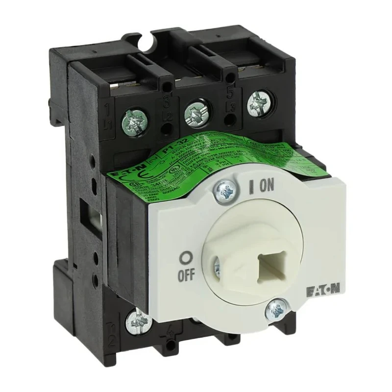 Eaton 3-Pole Panel Mount Isolator Switch IP65, 260A, 18.5kW, Screw Terminal, Red Handle, P1-32 Series 