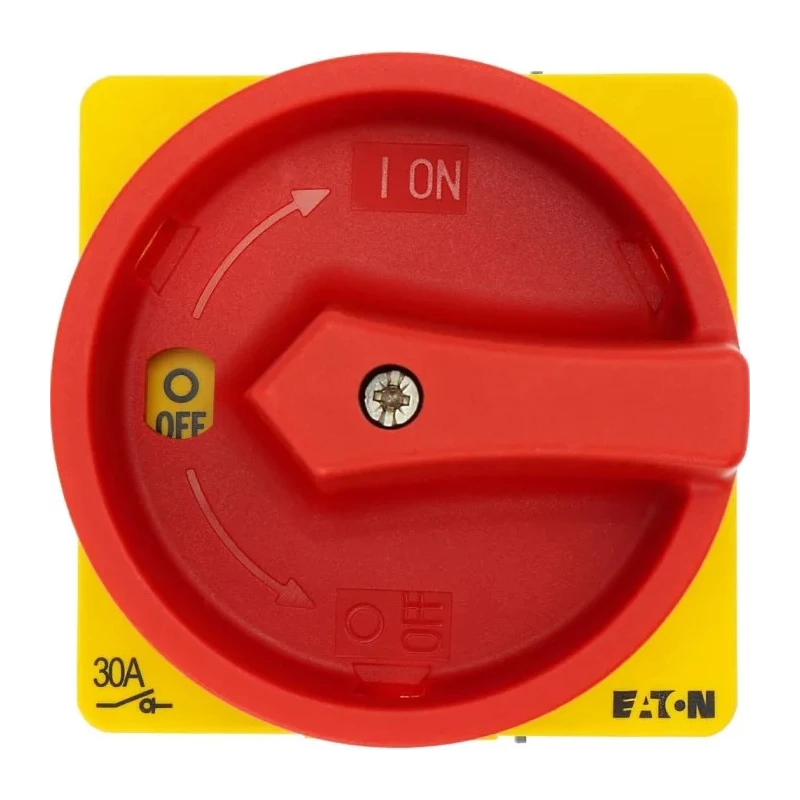 Eaton 3-Pole Panel Mount Isolator Switch IP65, 260A, 18.5kW, Screw Terminal, Red Handle, P1-32 Series 