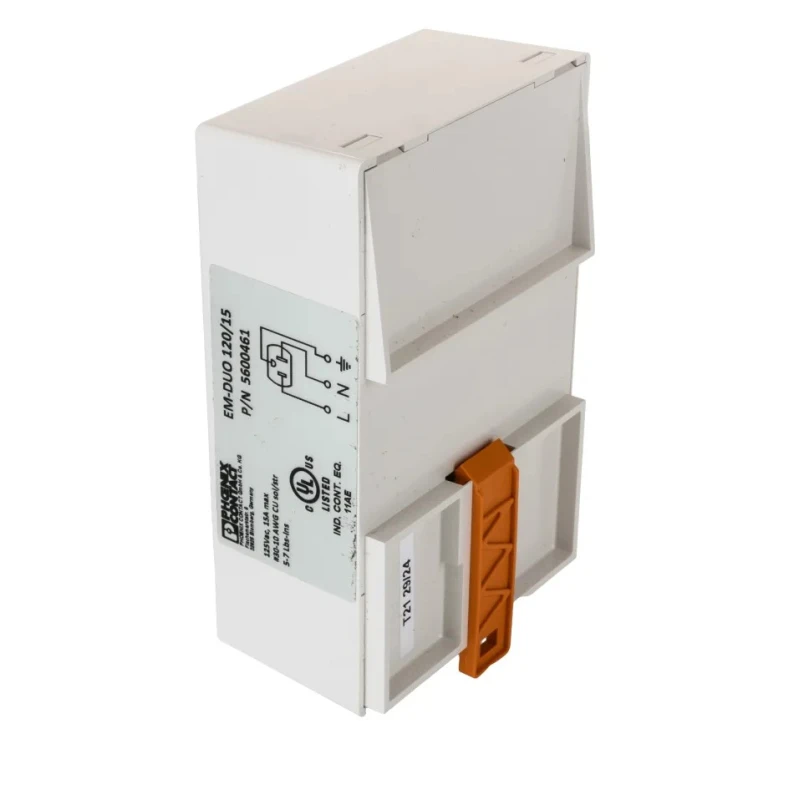 Phoenix Contact 15A 125V Ivory USA Mains Socket DIN Rail Mount Polyvinyl Chloride 5600461