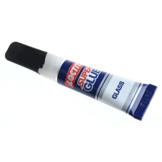 Loctite Super Glue Glass Adhesive Ultraviolet Cure Clear Water and Detergent Resistant Bond 425927
