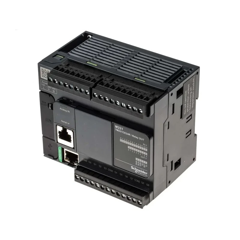 Schneider Electric Modicon M221 Series PLC CPU Panel Mount 14-Input Discrete Input 10 Digital Outputs TM221CE24R