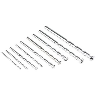 RS PRO 9-Piece Twist Masonry Drill Bit Set 4 mm to 12 mm Tungsten Carbide Tipped 694-425