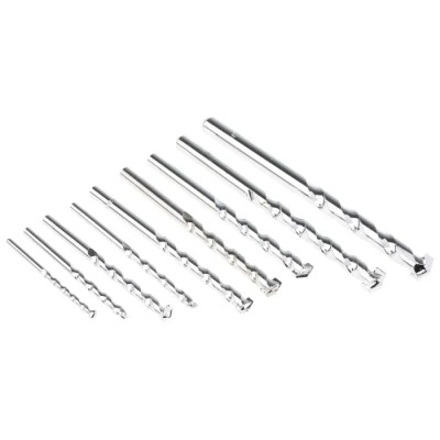 RS PRO 9-Piece Twist Masonry Drill Bit Set 4 mm to 12 mm Tungsten Carbide Tipped 694-425